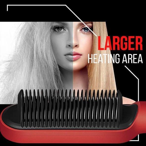 Professional Ceramic Hair Straightener Brush Tool