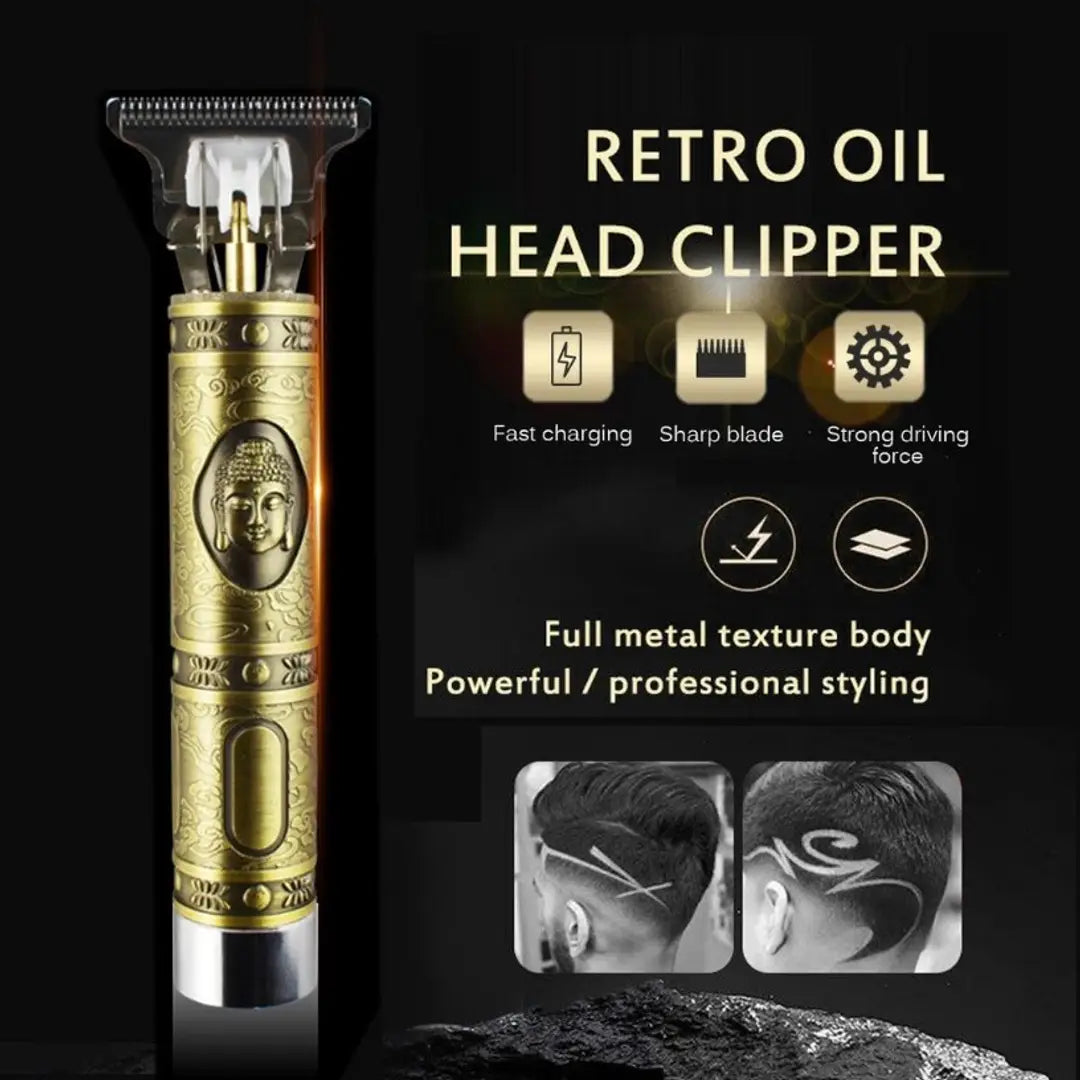 Golden Buddha Trimmer Set, 6 in 1 Electric Hair Trimmer for Men, Upgraded Professional Clippers Set