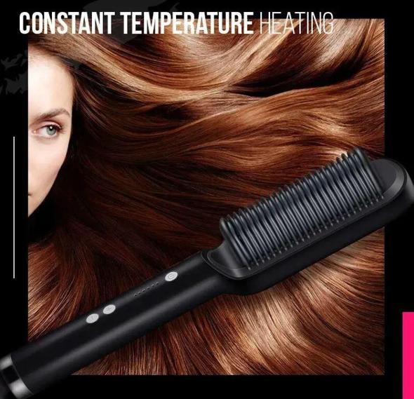 Professional Ceramic Hair Straightener Brush Tool