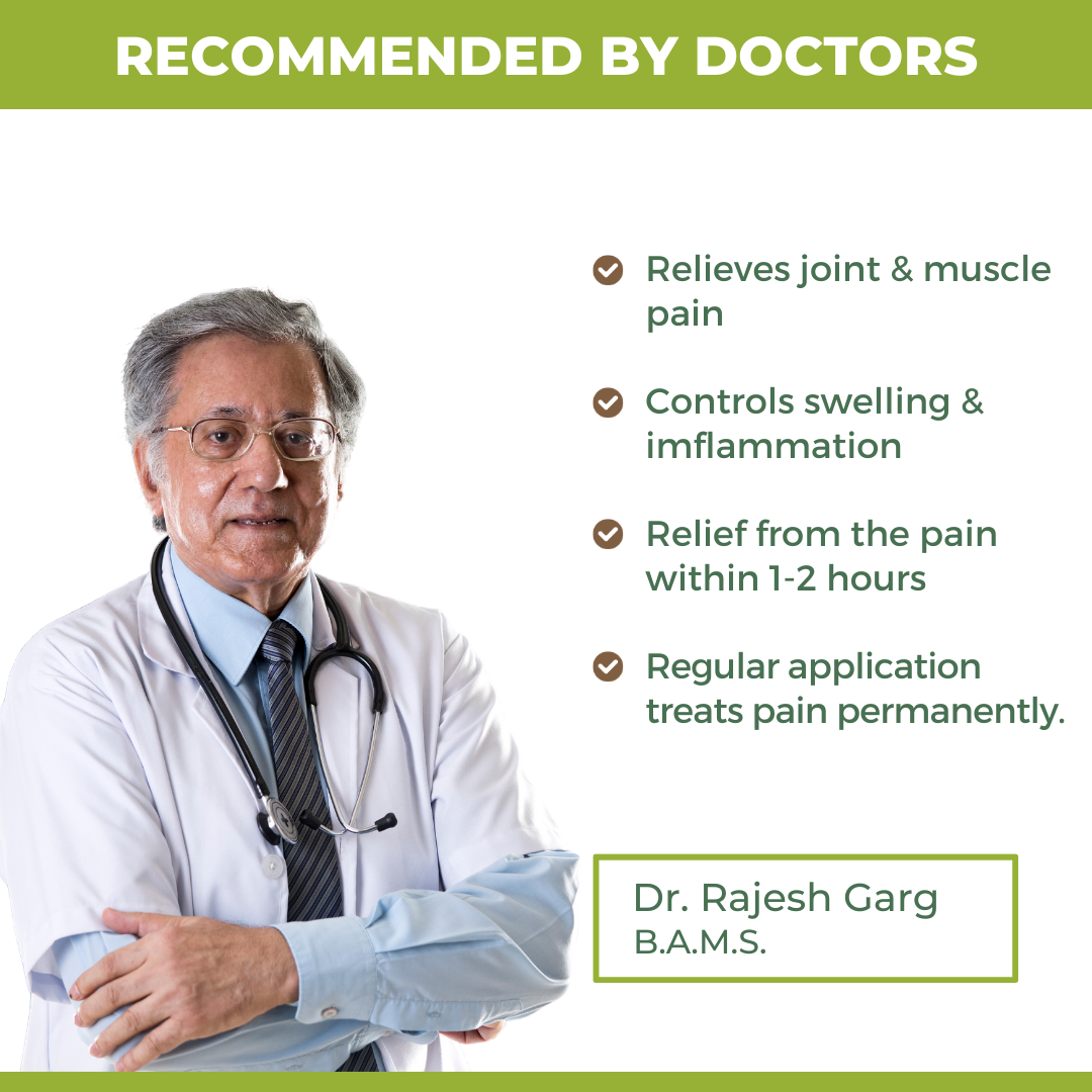 Pain Relief Oil: For Quick & Long-Lasting Relief from Joint & Body Pain (Ministry of Ayush, Govt. of India Approved)