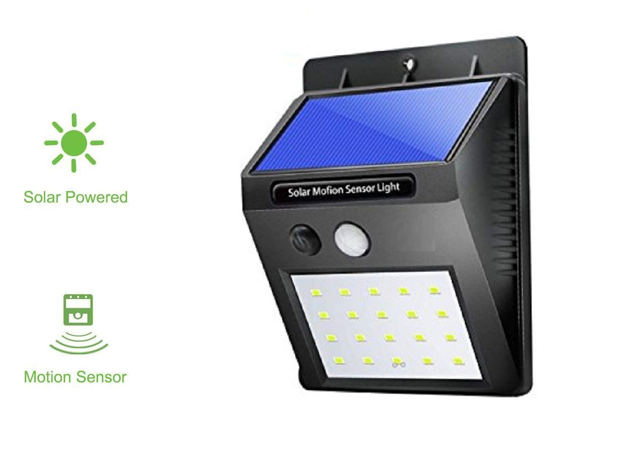 Solar-Powered Motion Sensor LED Light