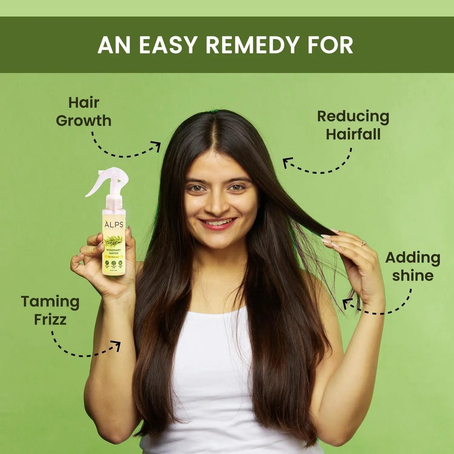 Rosemary Water, Hair Spray For Regrowth (Pack of 2 Bottle and 1 Sprayer