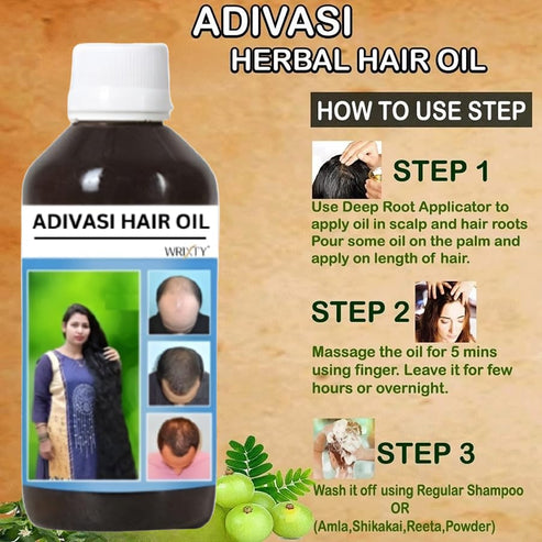 🍃 Original Adivasi Neelgiri Herbal Hair Oil (BUY 1 GET 1 FREE) ⭐⭐⭐⭐⭐4.9/5 Rating