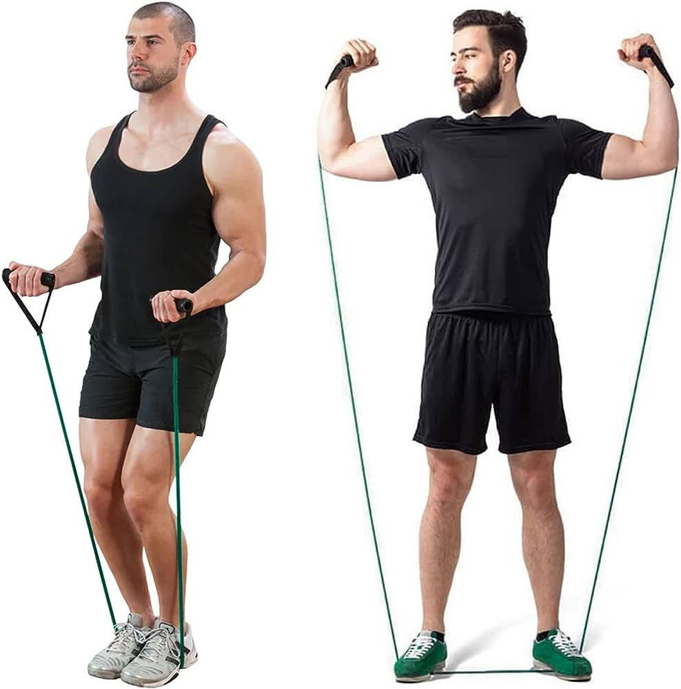 Double Toning Resistance Tube Heavy Quality Exercise Band for Stretching