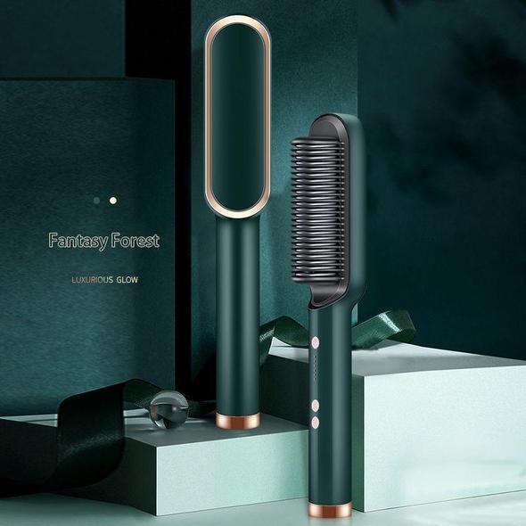 Professional Ceramic Hair Straightener Brush Tool