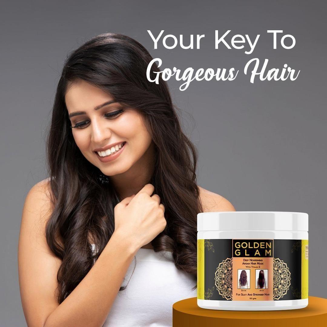 Golden Glam Hair Mask - Buy 1 Get 1 Free