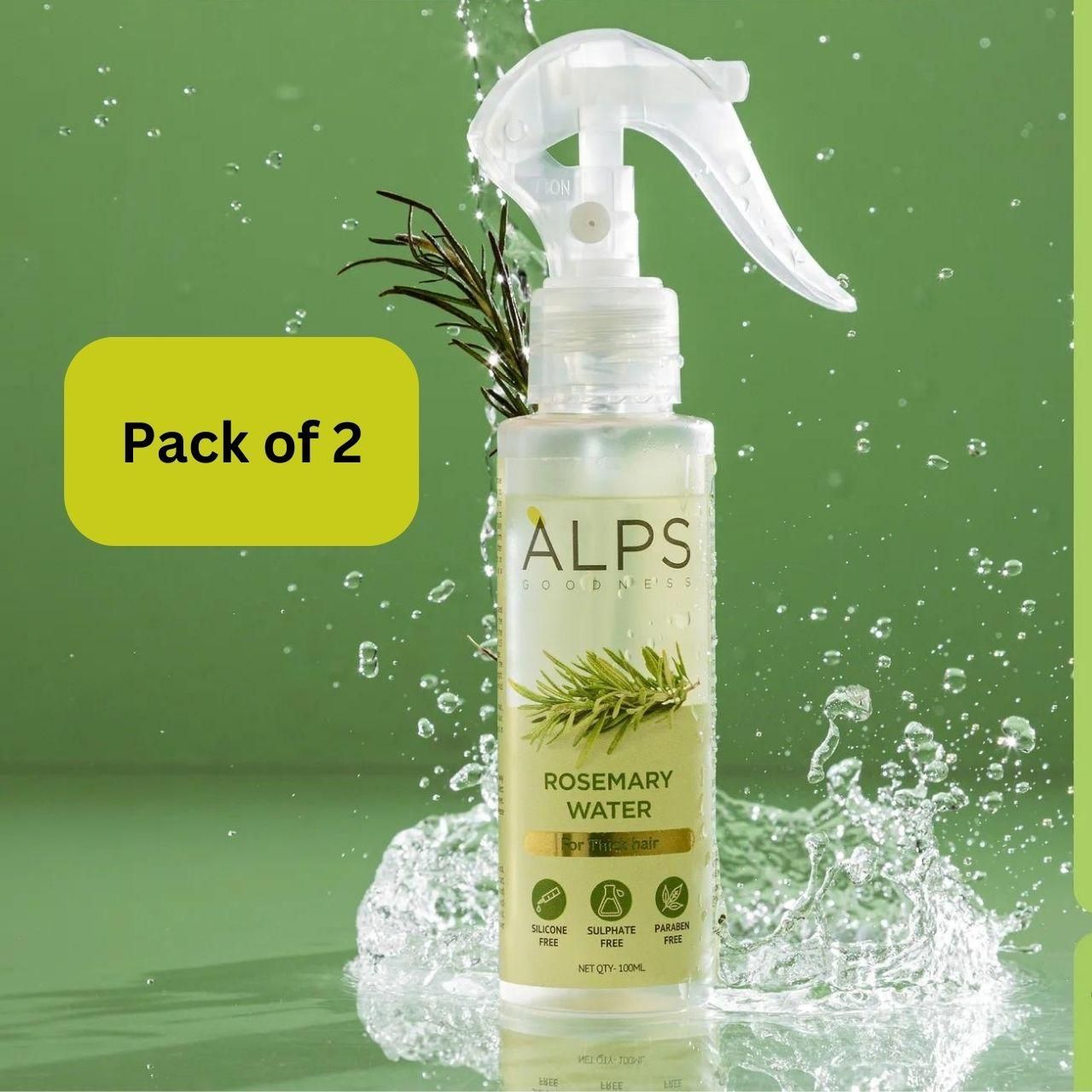 Rosemary Water, Hair Spray For Regrowth (Pack of 2 Bottle and 1 Sprayer