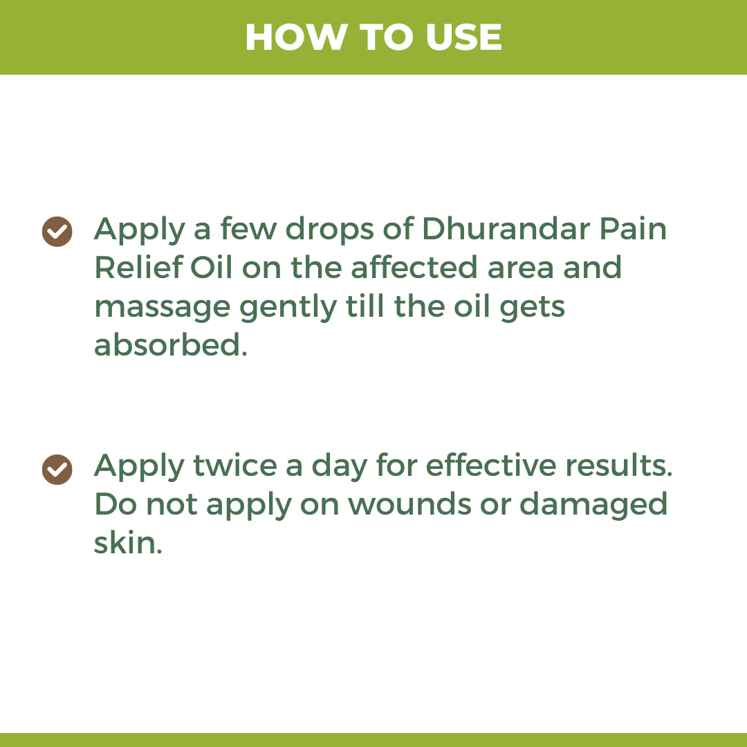 Pain Relief Oil: For Quick & Long-Lasting Relief from Joint & Body Pain (Ministry of Ayush, Govt. of India Approved)