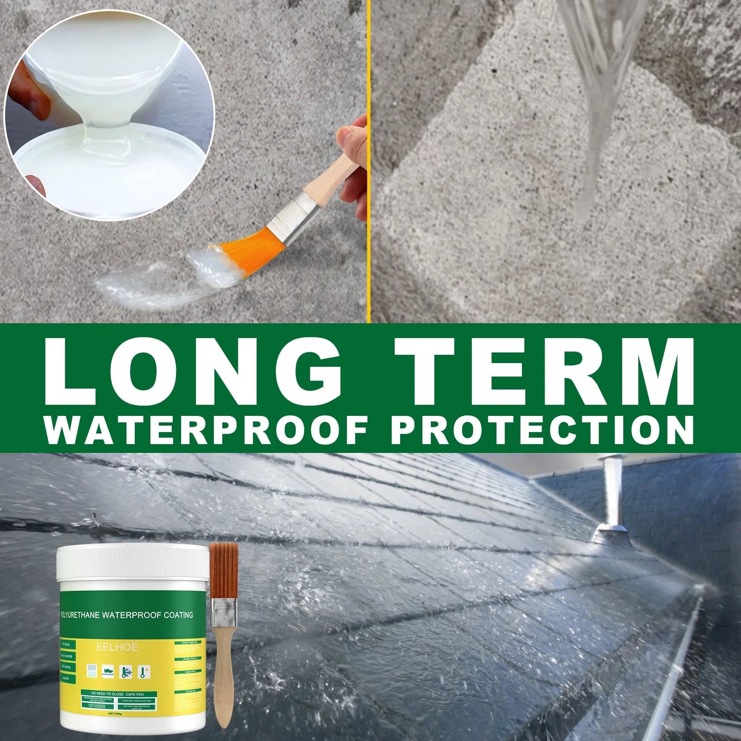 ClearSeal™ Transparent Waterproofing Adhesive with Brush (300 Gm)
