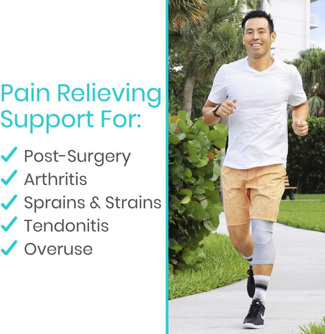 Bamboo Compression Knee Sleeves for Instant Pain Relief – (Pack Of 2)