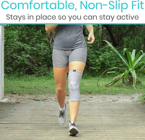 Bamboo Compression Knee Sleeves for Instant Pain Relief – (Pack Of 2)