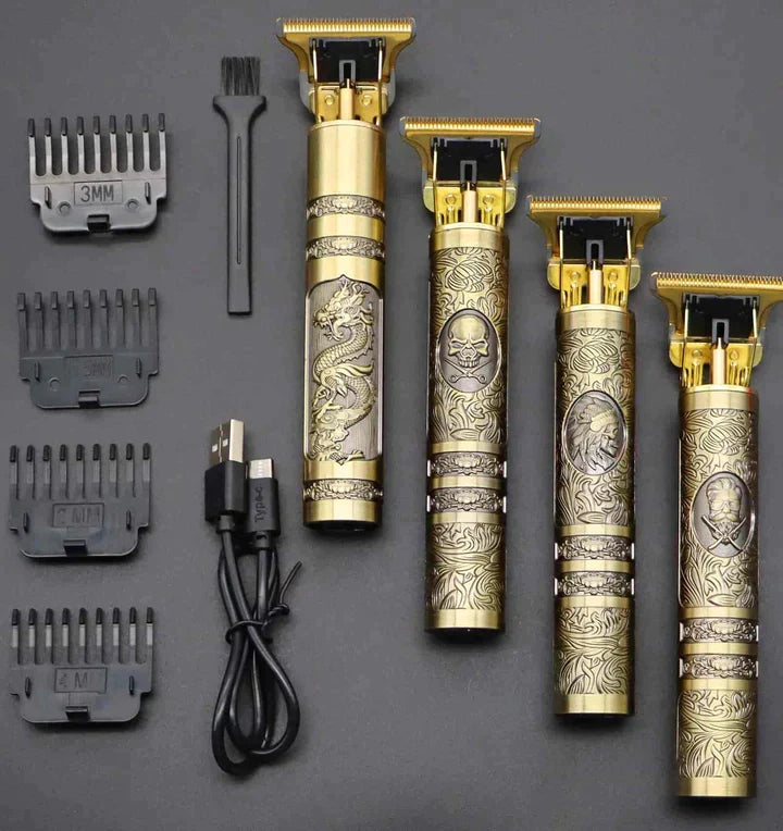 Golden Buddha Trimmer Set, 6 in 1 Electric Hair Trimmer for Men, Upgraded Professional Clippers Set