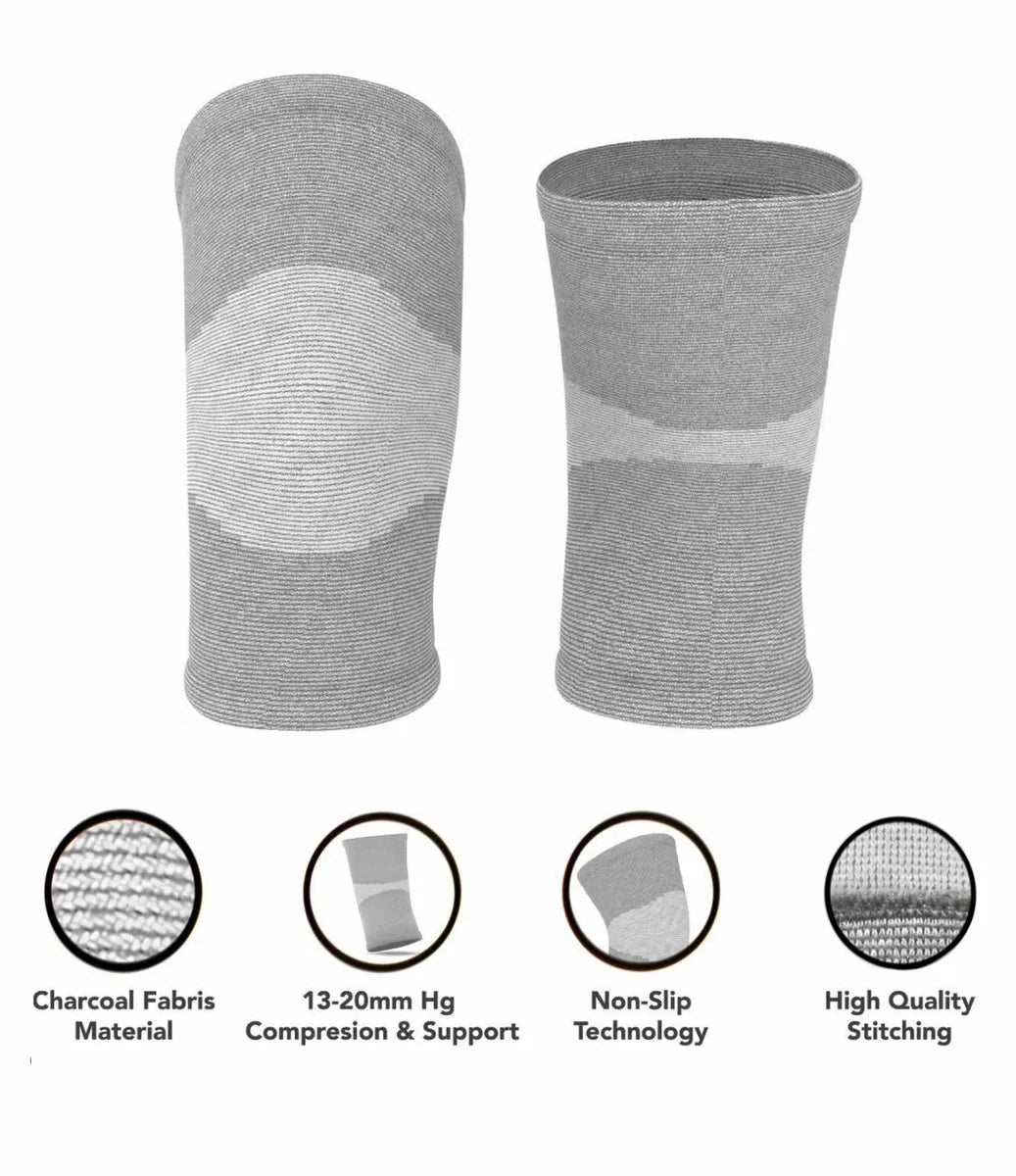Bamboo Compression Knee Sleeves for Instant Pain Relief – (Pack Of 2)