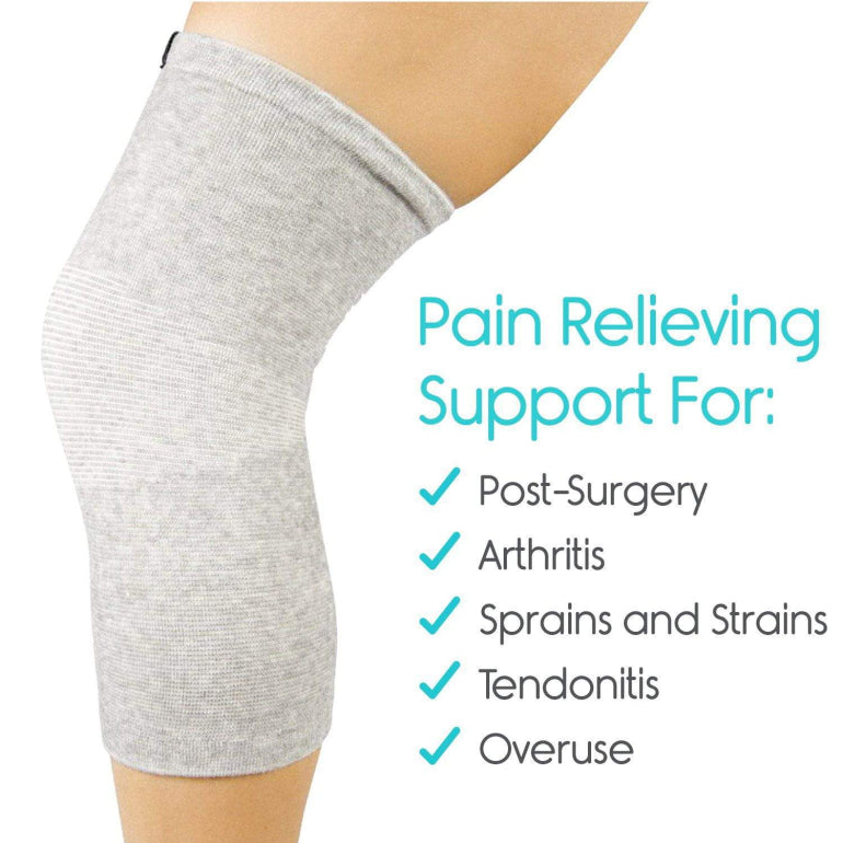 Bamboo Compression Knee Sleeves for Instant Pain Relief – (Pack Of 2)