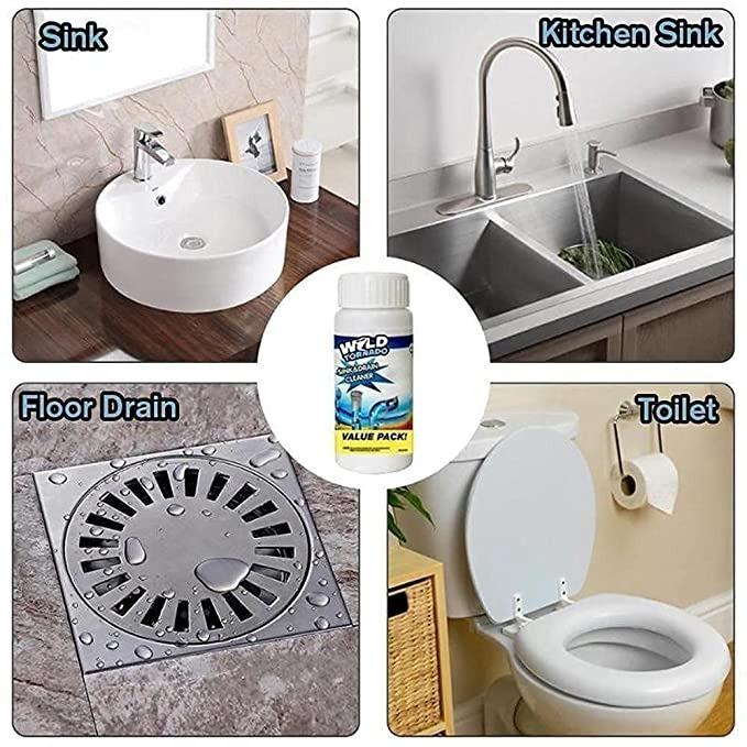Powerful Drain Blockage Cleaner Sink Cleaner Powder (110G) (Pack of 1) - Buy Pack of 2