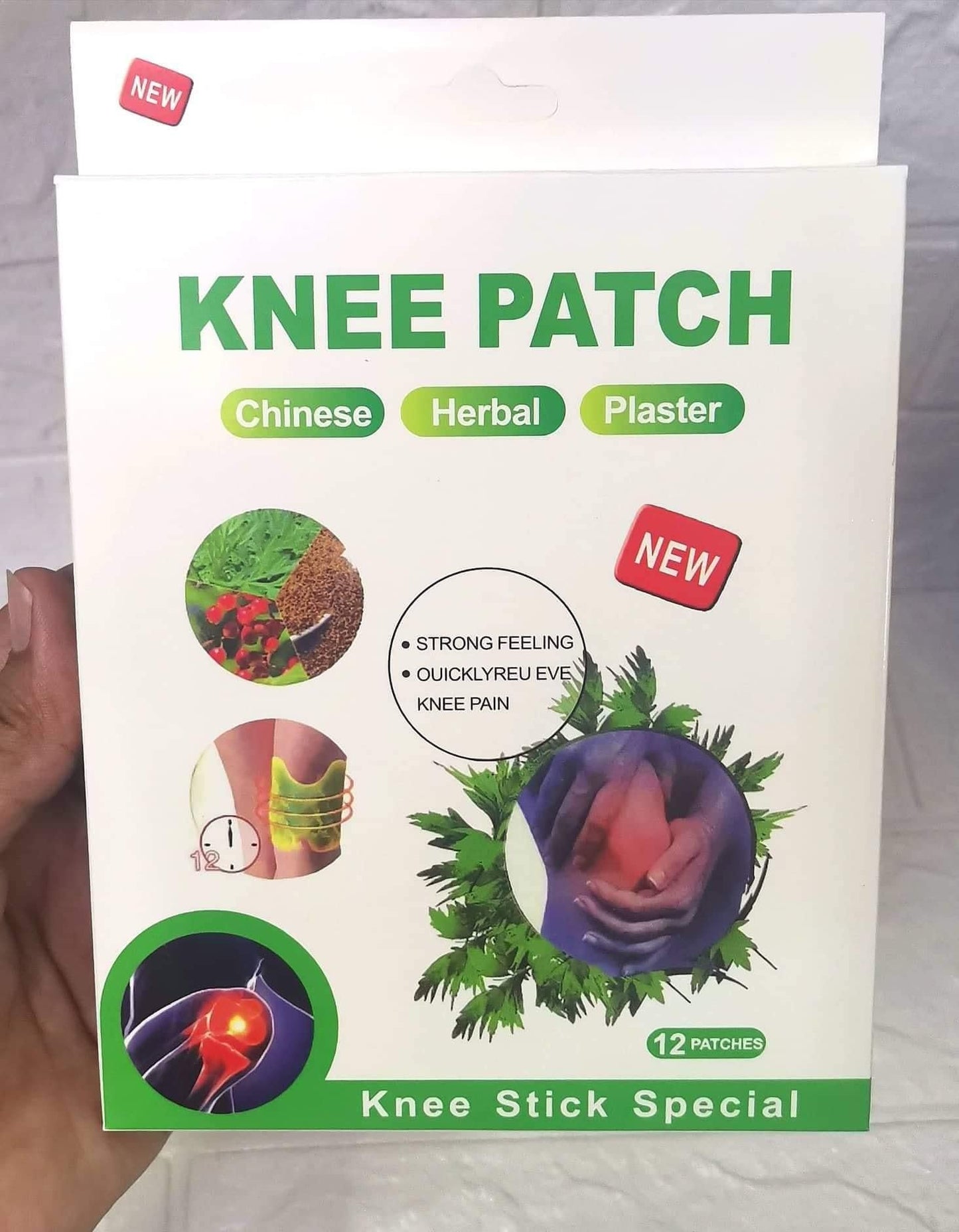 Herbal Knee Patch Extract Joint Ache Pain (24pcs/bag)