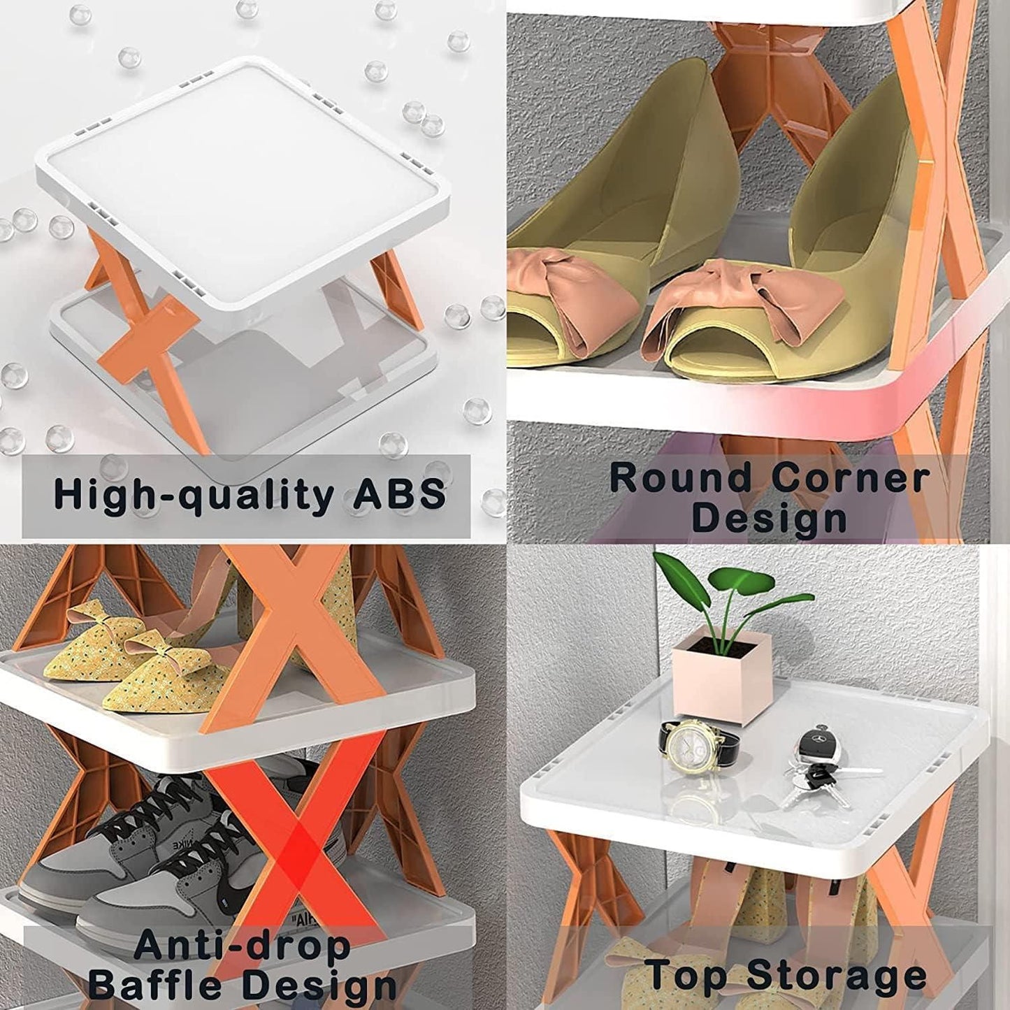 Smart Foldable 6 Layer Shoe Rack Storage Organizer