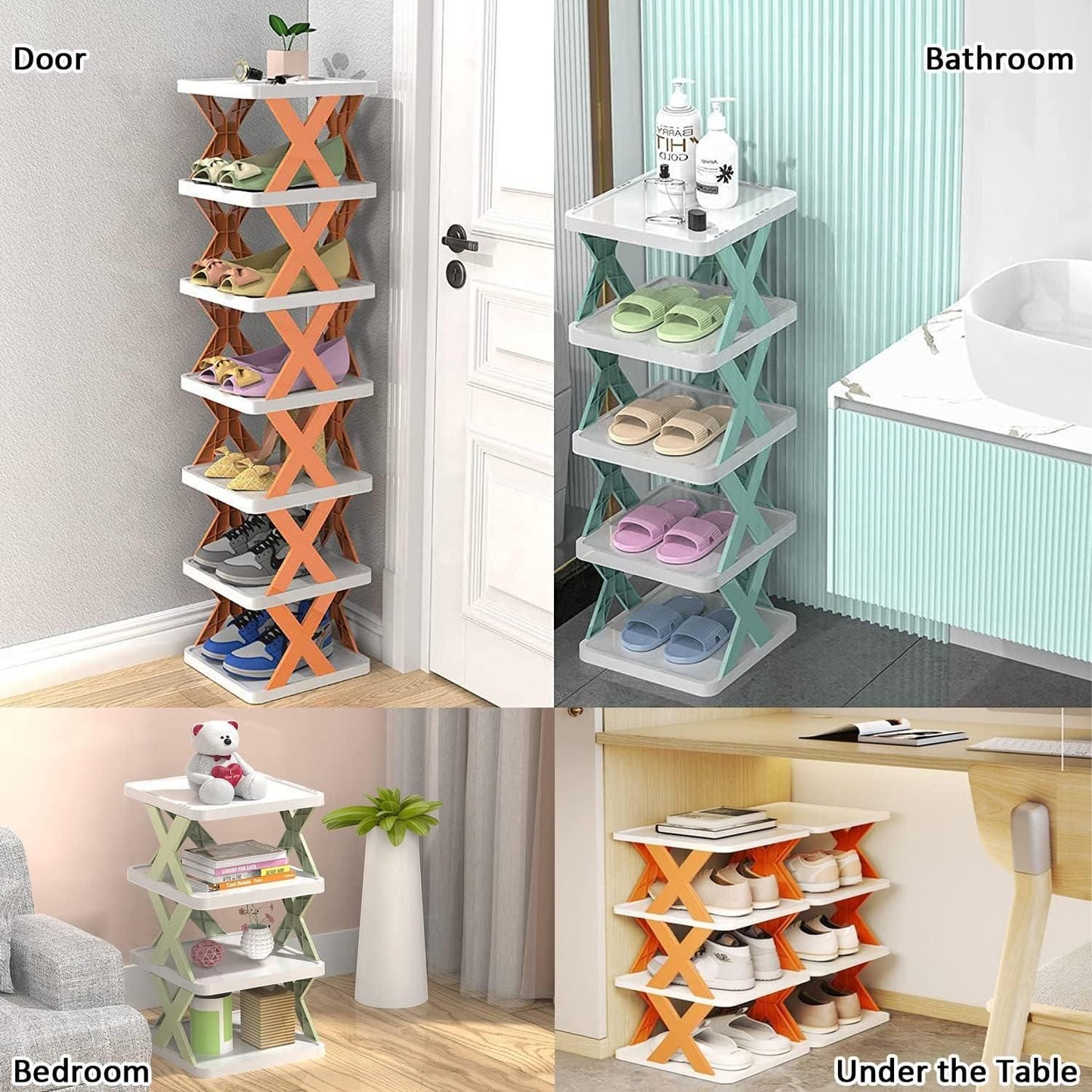 Smart Foldable 6 Layer Shoe Rack Storage Organizer