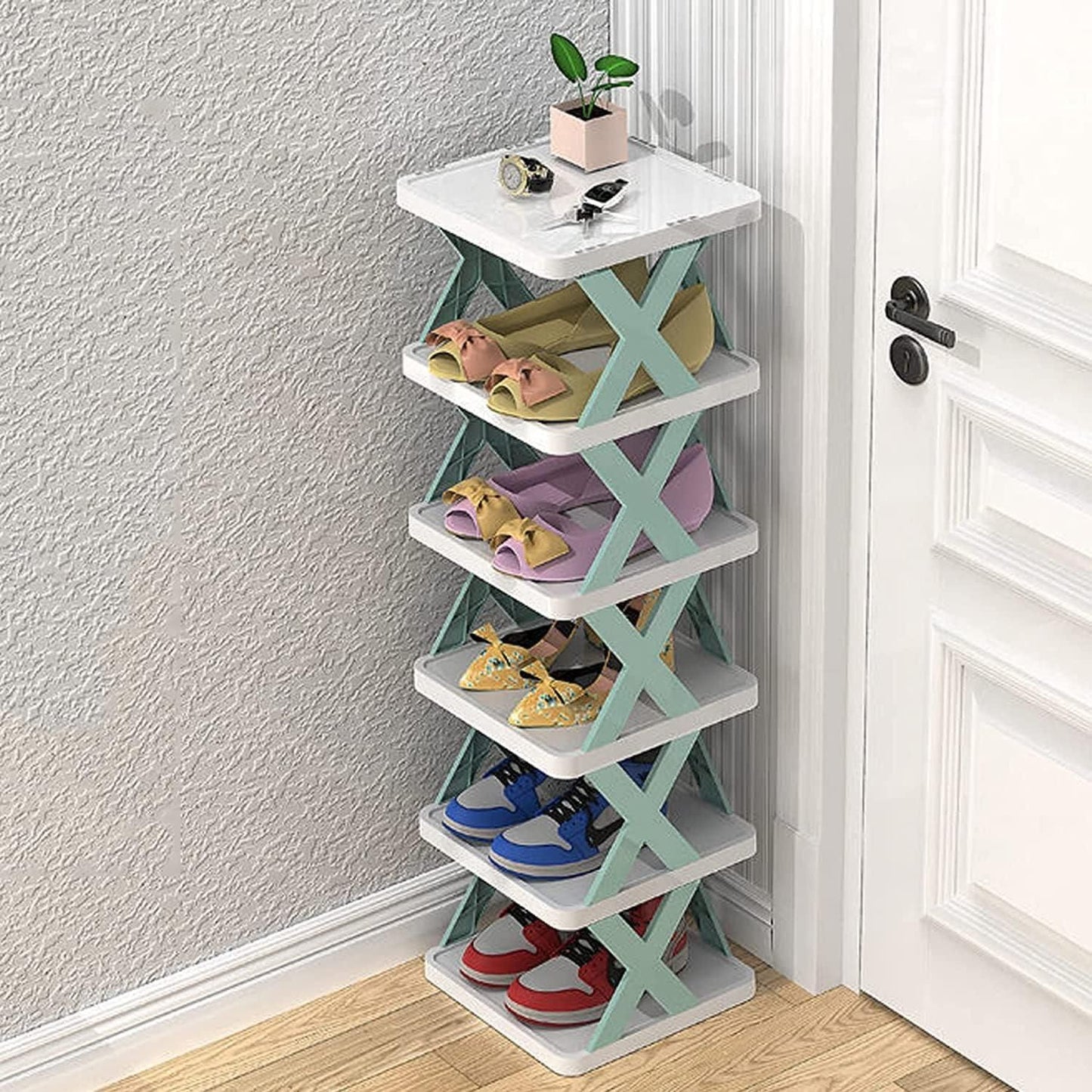 Smart Foldable 6 Layer Shoe Rack Storage Organizer