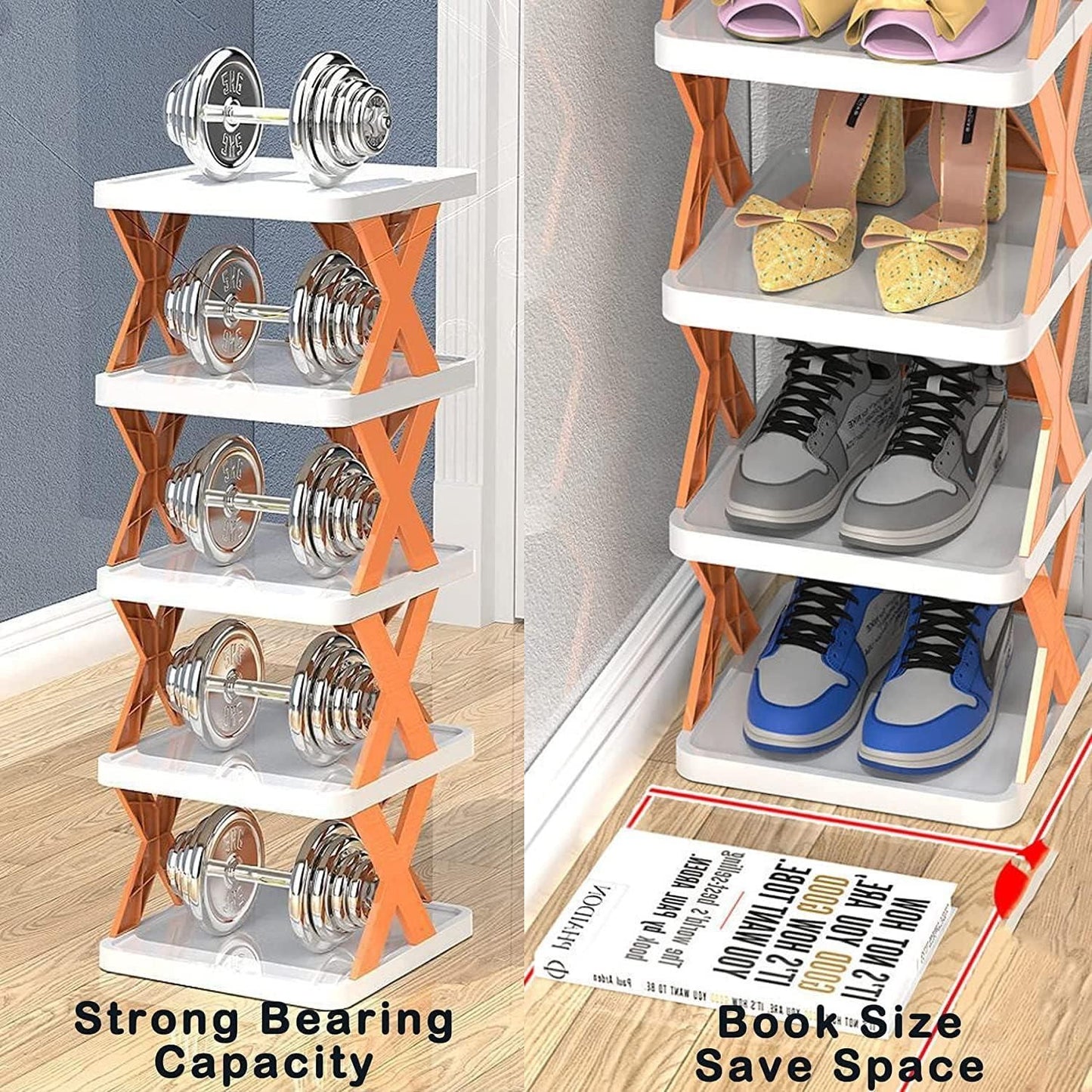 Smart Foldable 6 Layer Shoe Rack Storage Organizer