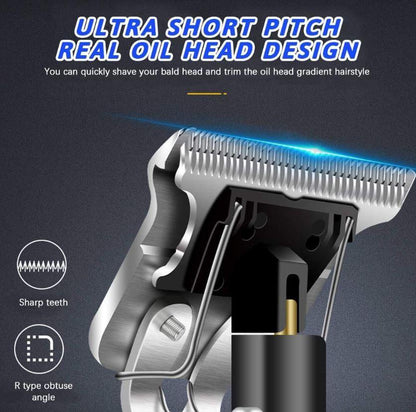 Golden Professional Buddha Trimmer Clippers Set -  6 in 1 Electric Hair Trimmer