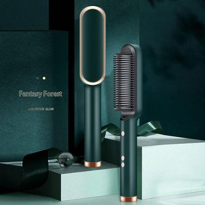Professional Ceramic Hair Straightener Brush Tool