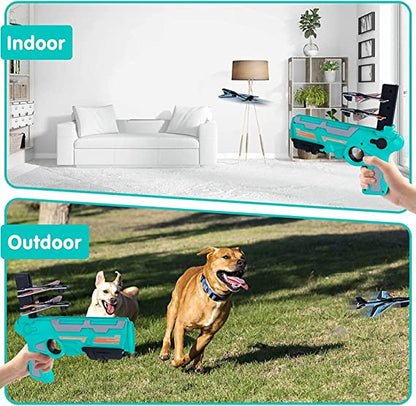 Airplane Launcher Toy with Foam Glider