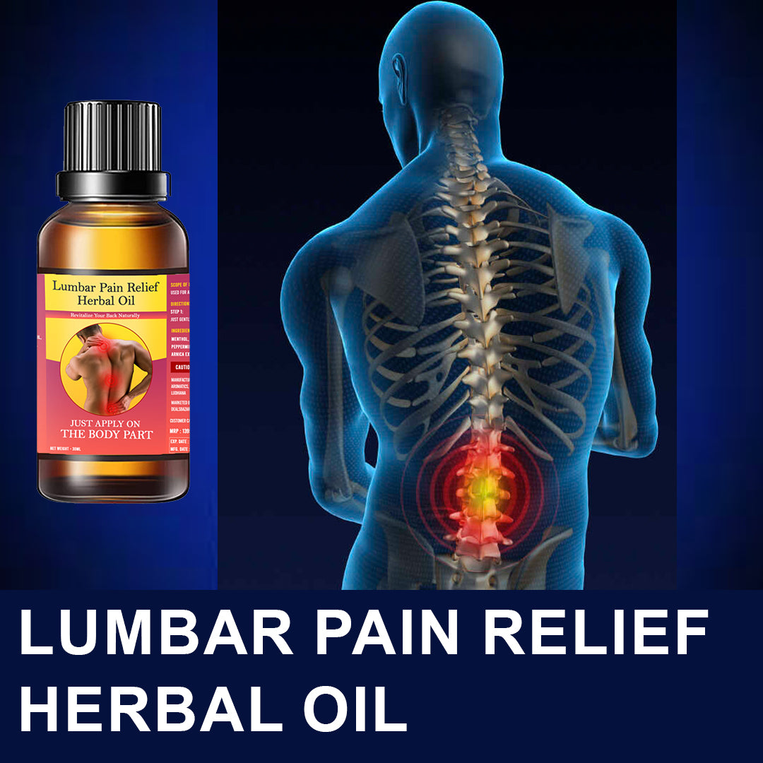 Lumbar Pain Relief Herbal Oil Buy-1-Get-1-Free-30ml+30ml