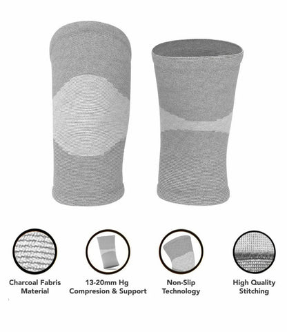 Bamboo Compression Knee Sleeves for Instant Pain Relief – (Pack Of 2)