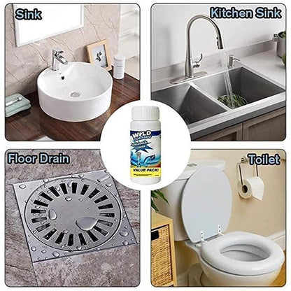 Powerful Drain Blockage Cleaner Sink Cleaner Powder (110G) (Pack of 1) - Buy Pack of 2